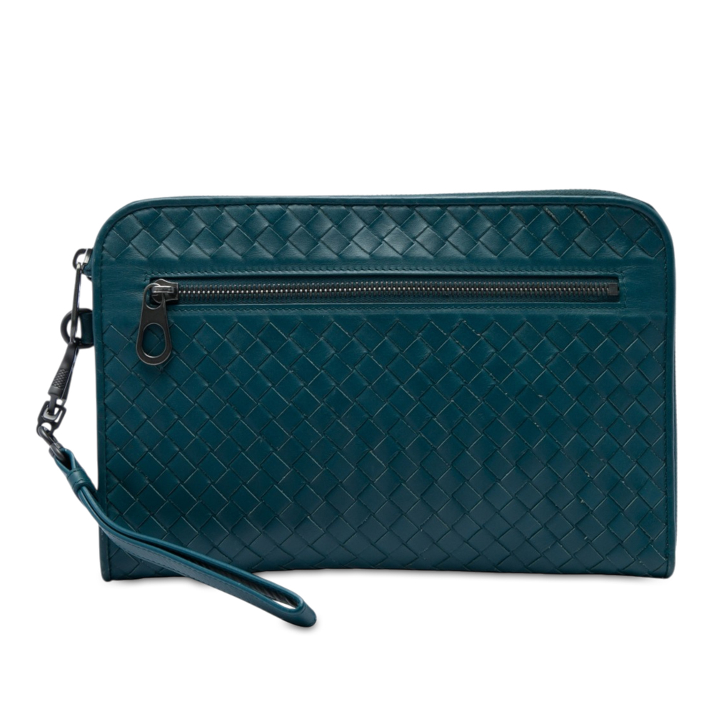 Pre-Loved Bottega Veneta Nappa Intrecciato Clutch